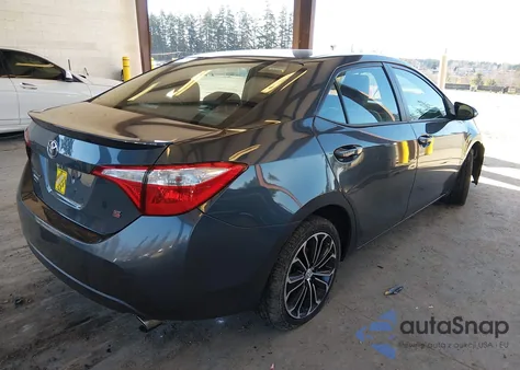 2015 Toyota Corolla S Plus z USA, uszkodzony, nr VIN 2T1BURHE0FC349210